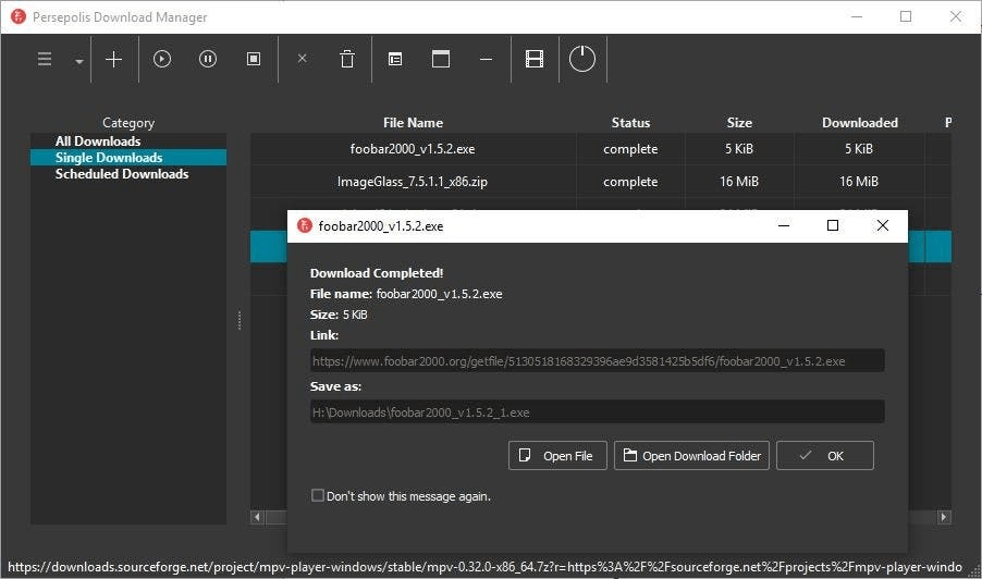 Persepolis Download Manager